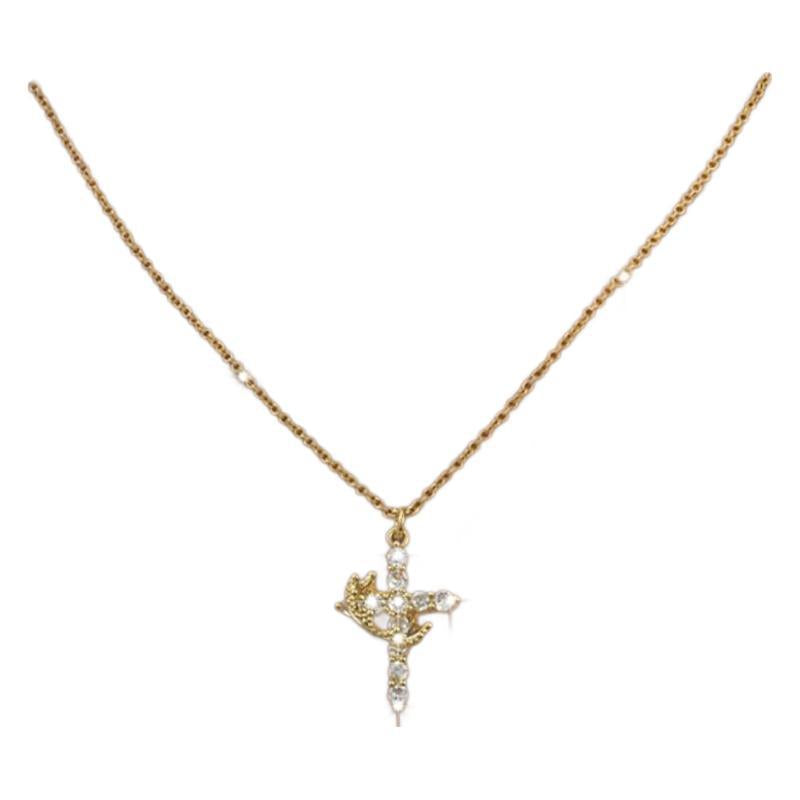 Crowned Christ ™ Cross & Crown Necklace