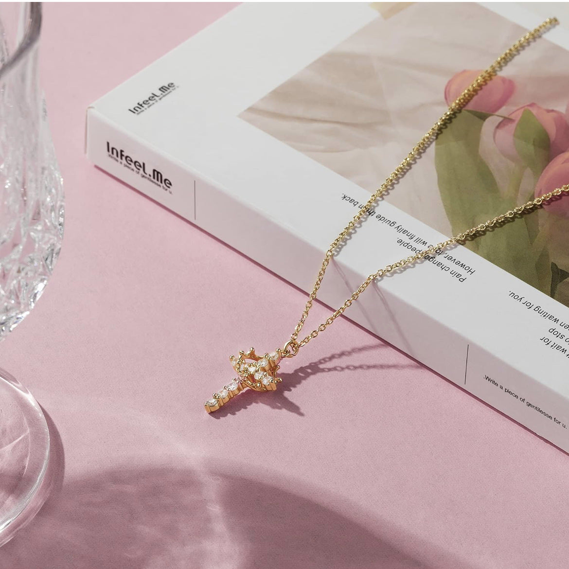 Crowned Christ ™ Cross & Crown Necklace